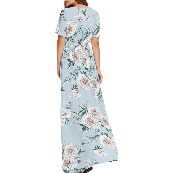 SOLD Milumia Floral Print Button Up Maxi Dress - Picture 4 of 6
